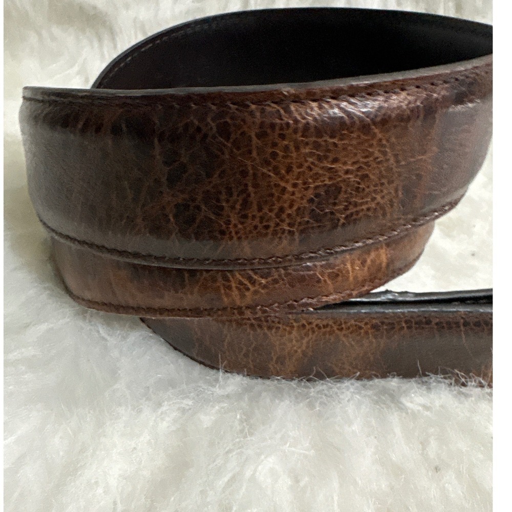 Cody James Belt Mens 32-36 Western Brown Leather Textured Good Cowboy Snap On